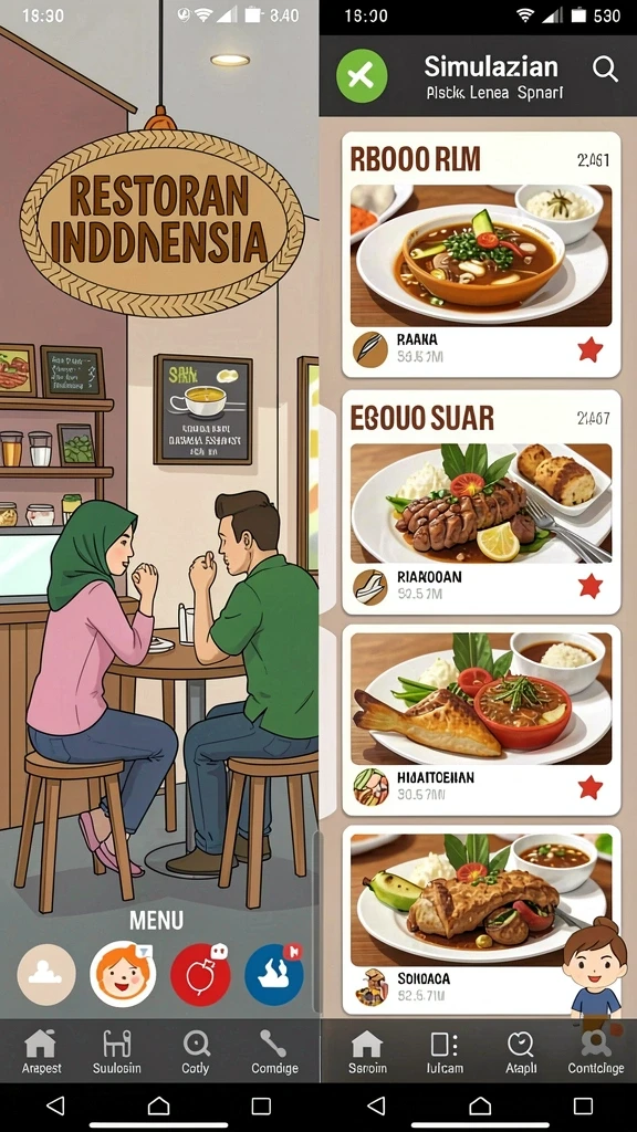 rezixo - Menu antarmuka pengguna yang mudah dinavigasi.