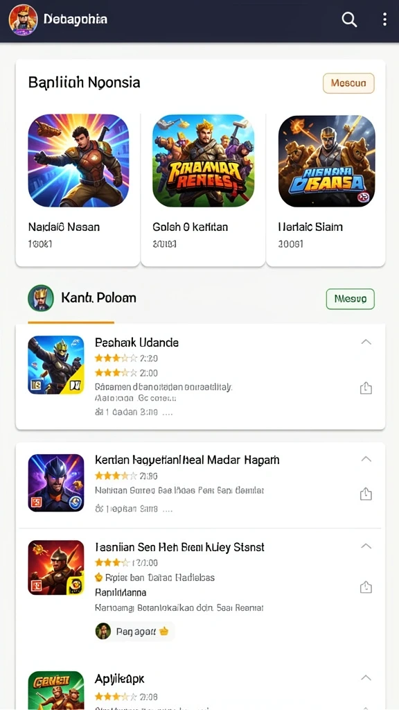 zofaza - Tangkapan layar menampilkan karakter utama dalam aksi epik.